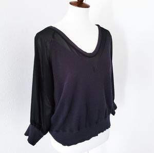 French Connection 3/4 Length Sleeve Sweater Size L